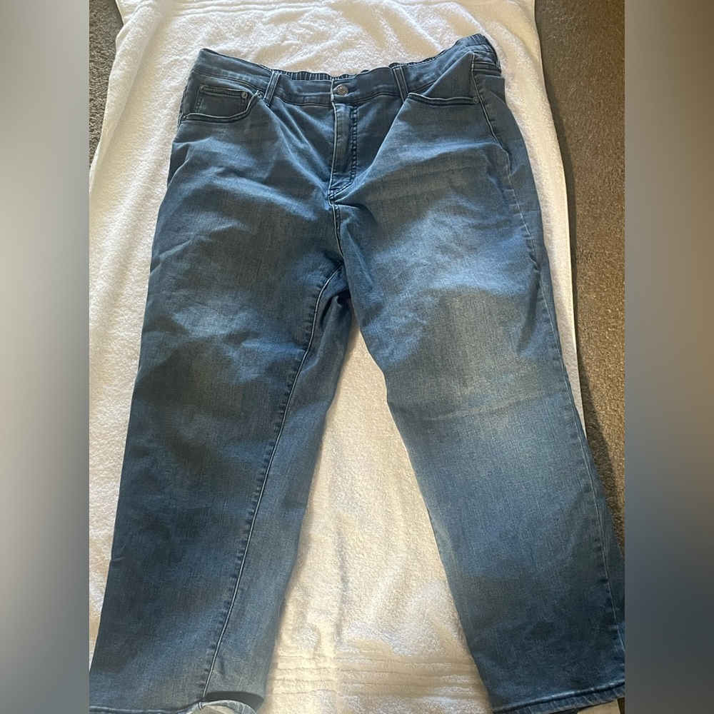 Terra & Sky Women's Straight Leg Denim Jeans